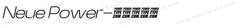 Neue Power字体转换